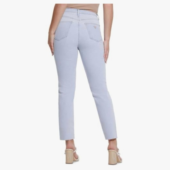 GUESS Womens Destroyed High Rise Mom Jeans - Picture 9 of 9